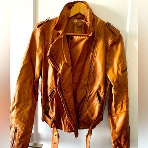 Zara Faux Leather Bomber